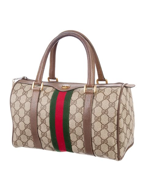 gucci gg vintage web boston bag|old style vintage gucci bag.